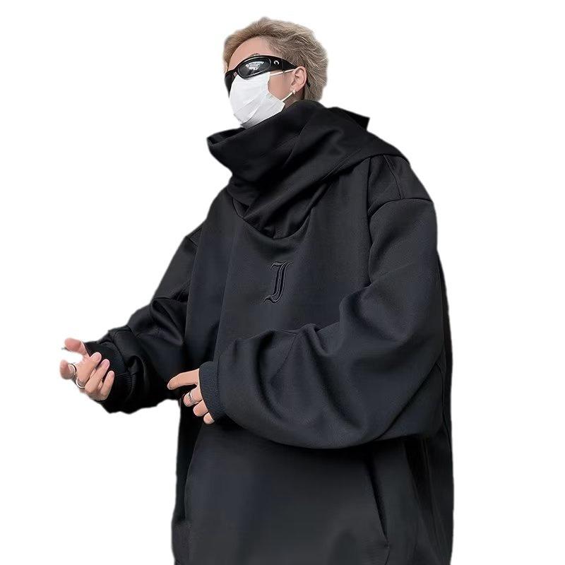 High Street Functional Wind Jacket High Neck Hooded Sweater Men's and Women's Oversize Trendy Brand Versatile Casual Clothes