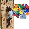 10Pcs/set Kids Climbing Holds Set Rock Climbing Grips for Indoor Outdoor Play DIY with Screws Durable Training Equipment