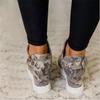 20 autumn hot-selling women's shoes camouflage inner height-increasing casual shoes new canvas large-size lazy shoes