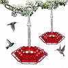 New Plastic Hex Hanging Hummingbird Feeder Handmade Bird Feeder For Outdoor Garden Yard Decoration Gift For Bird Lovers 4 Colors
