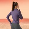Winter Long-sleeved Running Fitness Plus Fleece Yoga Top Women's Tight-fitting Slimming Thickened Sports Jacket