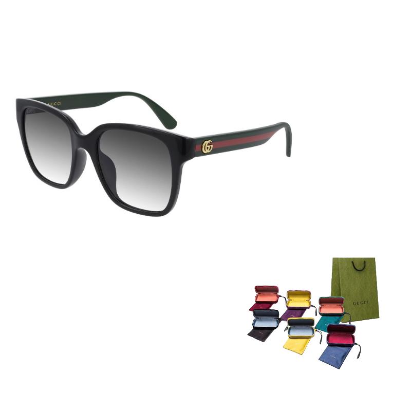 

GUCCI Square Large Frame Alloy Square Sunglasses Unisex Couple Gradient Grey F