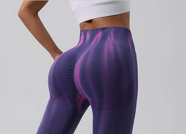Aurora High-Waisted Slim-Fit Moisture-Wicking Yoga Shorts for Girls Large