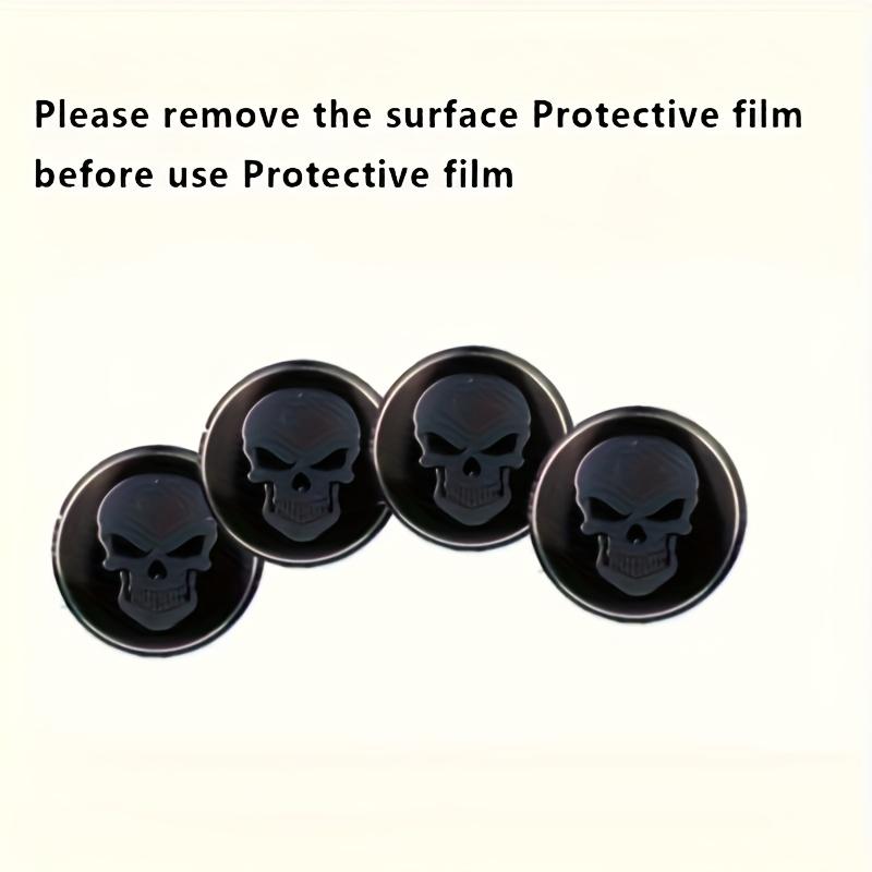4pcs 56mm 60mm Skull Head Car Wheel Hub Center Cover or Stickers for automobiles motorcycles SUV Fashion decorative accessories