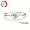 Sterling Silver Hypoallergenic Bracelet for Women, Sweet Cherry Blossom Flower Jewelry, Gift for Couples and Best Friends
