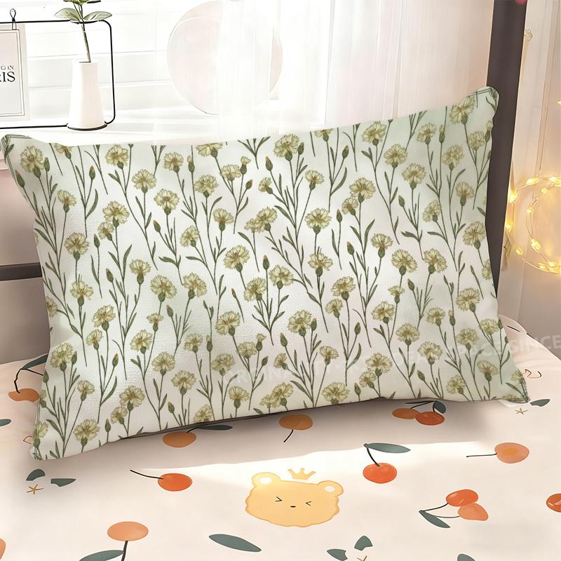Floral Pattern Rectangle Pillowcase Suitable For Sofa Bedroom Car Pillow Cover Cushion Rectangular Back Cushion