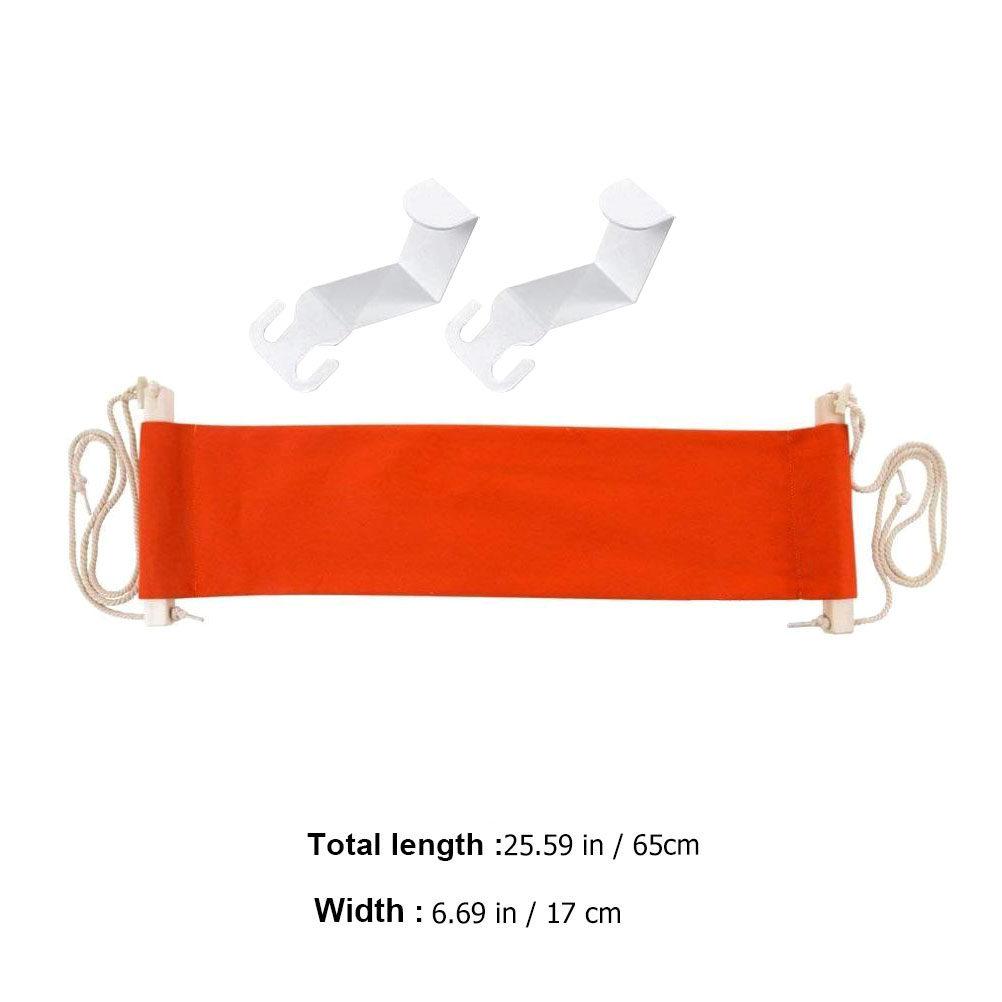 Footrest for Office Under Desk Foot Hammock Adjustable Home Foot Rest Desk Feet Hammock Premium Wood Iron Polyester Comfort