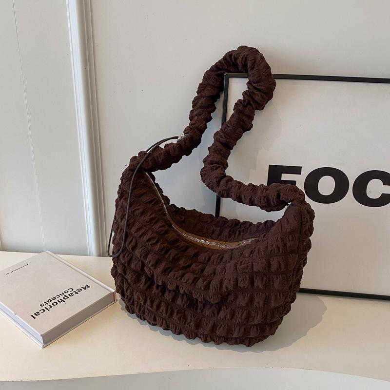 Nyl Wrinkles Solid Color Shoulder Bags Summer Large Capacity Women's Bags  Sale 2026 Brand Commuting Simple Women's Handbags