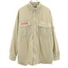 Long Sleeve Work Shirt M Beige Outdoors Men's Used
