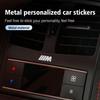 BALPJ1 4pcs Car Decals Emblem 3D Metal Anywhere Waterproof Sticker For BMW E70 E91 E30 G30 E53 M3 M5 X6 X4 X7 E92 E93 X1 X3 X5