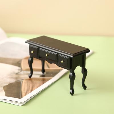 1:12 Miniaturowa Toaletka dla Domku dla Lalek Symulowany Model Mebli Biurka Dekoracja Zabawka Akcesoria do Domku dla Lalek