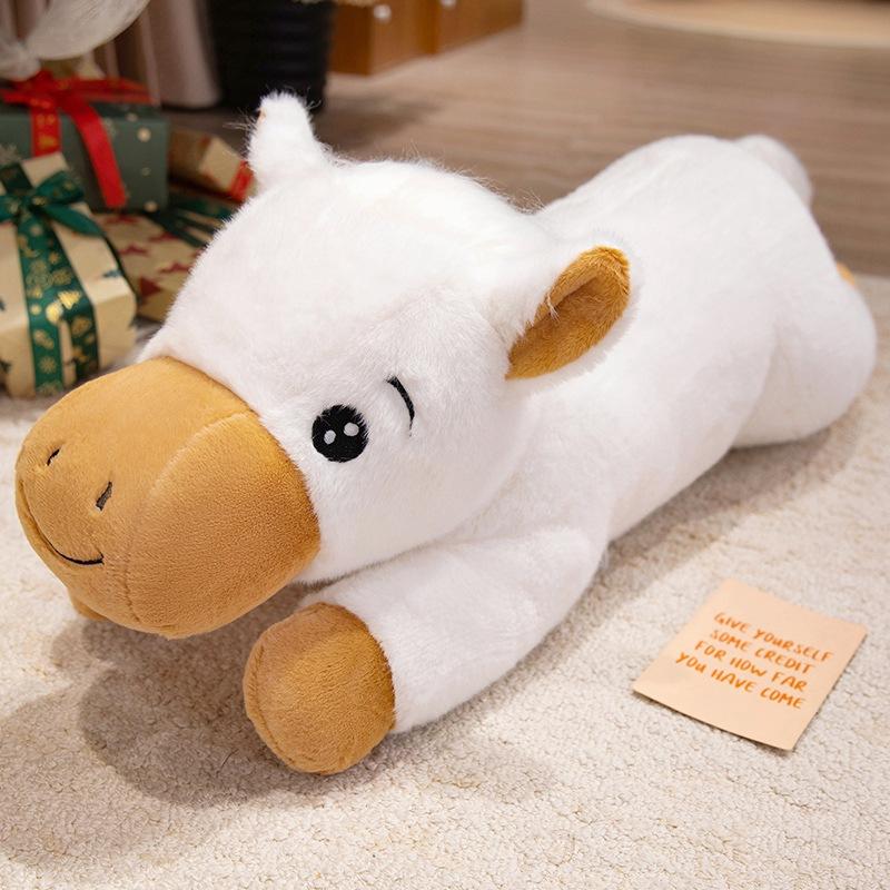 

Cute horse doll plush toy foal doll children soothing doll birthday gift 50cm（0.4kg） білий