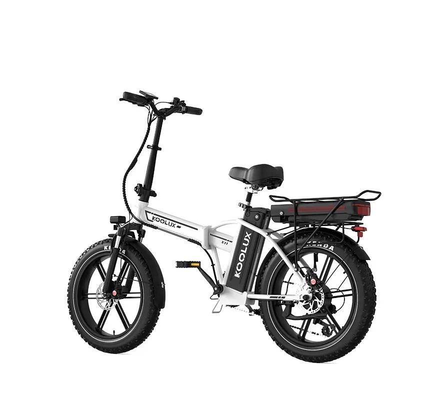 KOOLUX X11 750W Motor 48V23.4 Ah Battery Dual Battery E-bike City Foldable Electric Bicycle 20 Inch Fat Tires Electric Bike