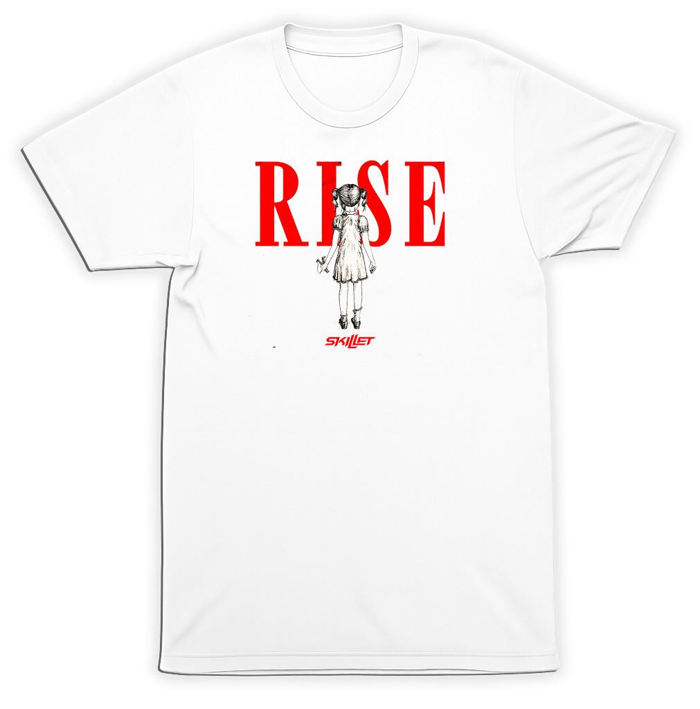 Skillet Rise Album T-Shirt Black Silver Christian Rock Hard Rock Band Tee S