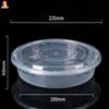 Disposable Round Takeaway Meal Boxes with High Lids