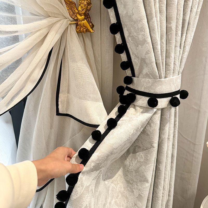 Downton Abbey Jacquard Blackout Curtains - Retro French Light Luxury Style (2026)