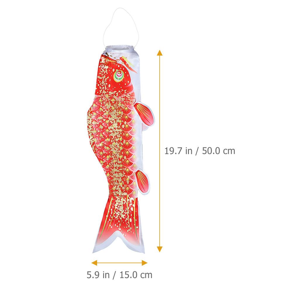 

Large Japanese Style Carp Windsock Flag Hanging Outdoor Decor Vibrant Fish Windsock for Garden Patio Front Door Decoration червоний