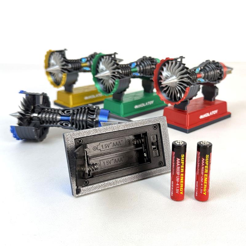 Tr900 Super Turbofan Engine Mini Model Kits Motor Function Electric Buffer 3D Printing Collection Toys For Kids Boys