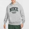 Nike Letter Pattern Knitted Sports Casual Fleece Warm Long Sleeve Pullover Sweatshirt Men sweatshirt Gray HV1741-063