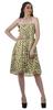 Moomaya Kvinner Sundresses Tube Kjole Trykt Smocked Kvinner Boho Kne Lang