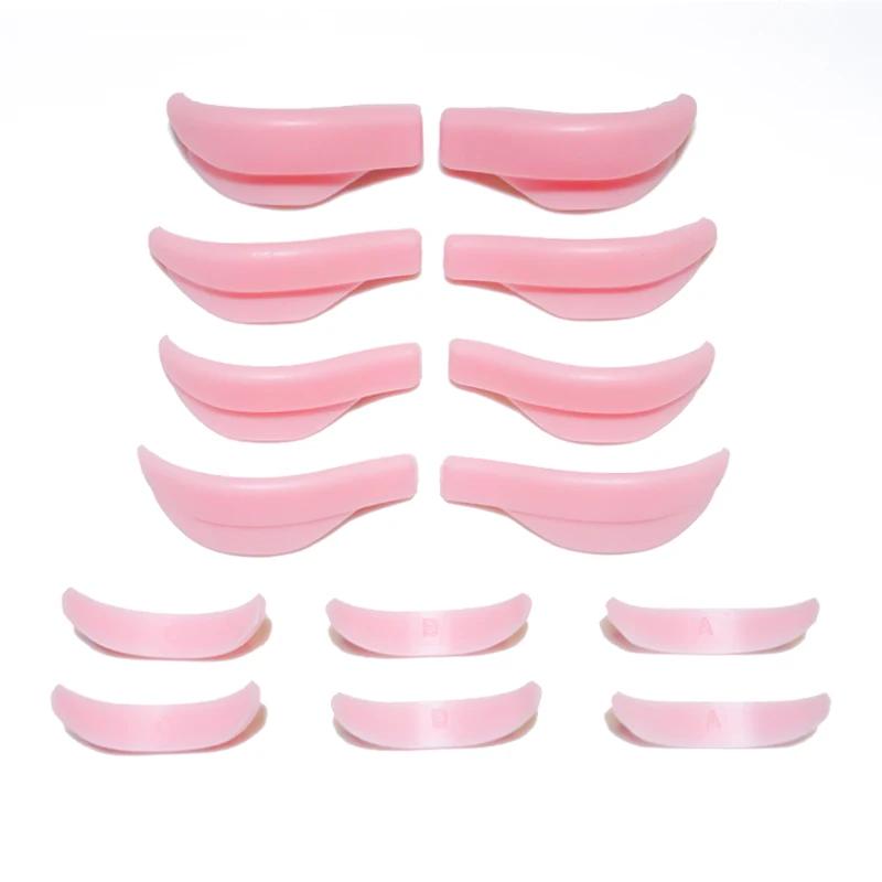 7 pairs per box silicone Eyelash Perming Pad lash liting kit Recycing 3D Eyelashes Curler Rods shield Lashes Extension supplies