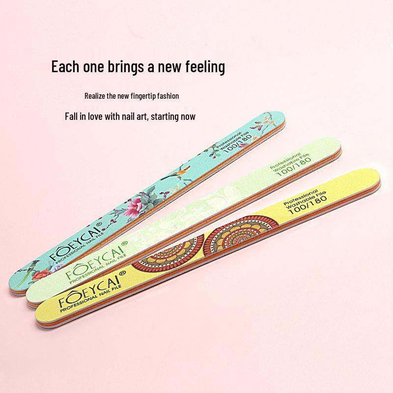 High-Quality Wear-Resistant Washable Nail Art Sanding & Grinding File Stick