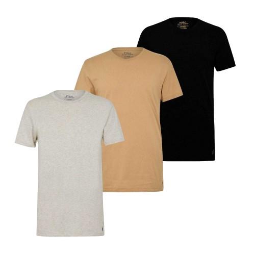 Ralph Lauren Mens Classic Cotton T-Shirt (Pack of 3)