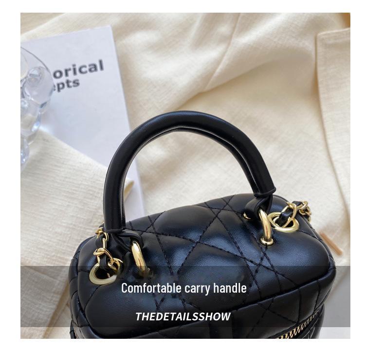 Sac Messenger Mini Chaîne Tendance pour Femmes 2025 - Collection Printemps/Été, Sac à Main Carré Petit et Polyvalent à la Mode