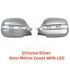 Chrome Rearview Car Accessories Trim Side Door Mirror Covers With LED For Toyota Picnic Ipsum Front 1996 1997 1998 1999 2000