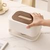 Waterproof Napkin Holder Wooden Cover Toilet Paper Holder Tissue Box  Home Office