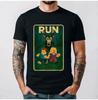 Run  99 Nights Halloween Gamer Deer In The Forest Meme TShirt Graphic T Shirts Men Cotton Tee Tops Regular Short Sleeve Shirts