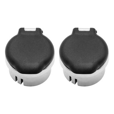2Pcs Dash Steckdose Retainer Abdeckung 20983936 Chrom Dash Steckdose Abdeckung für Avalanche Silverado Suburban Tahoe Sierra