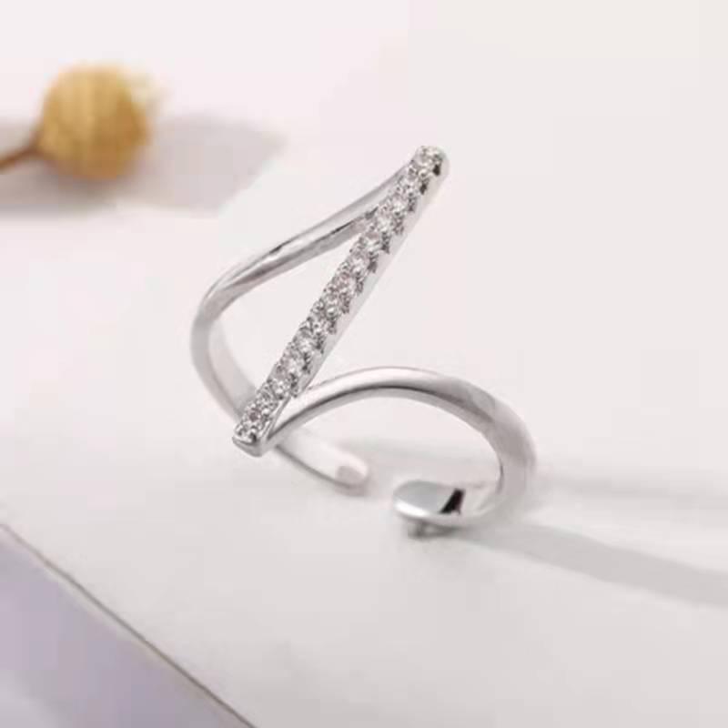 Trendy Women's French-Style Index Finger Ring: Chic Korean Fashion, Cool & Indifferent Personality Jewelry
