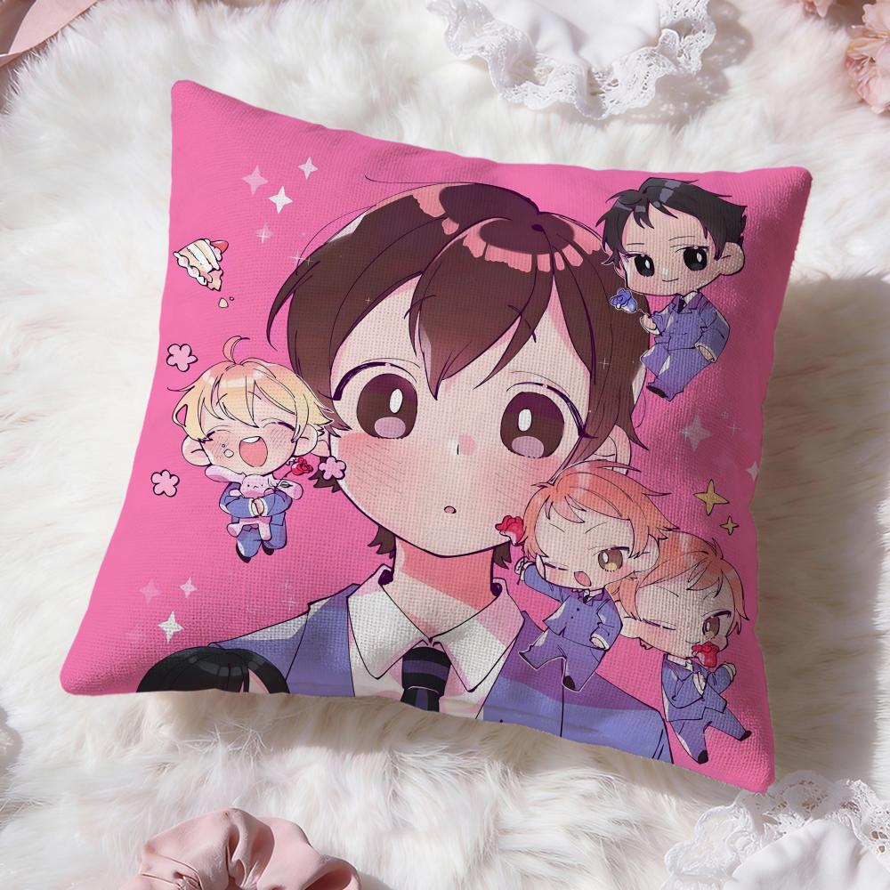Ouran High School Host ClubS Cushion Cover Premium Comfort Reversible Pillow Cove -Two in One Design for Any Room & Car Interior