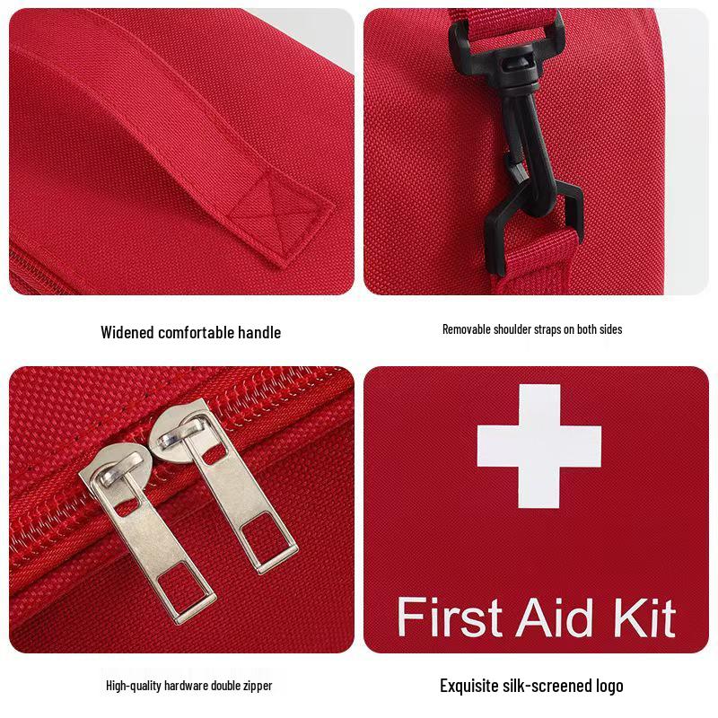 Large Capacity Portable First Aid and Medicine Storage Crossbody Bag
