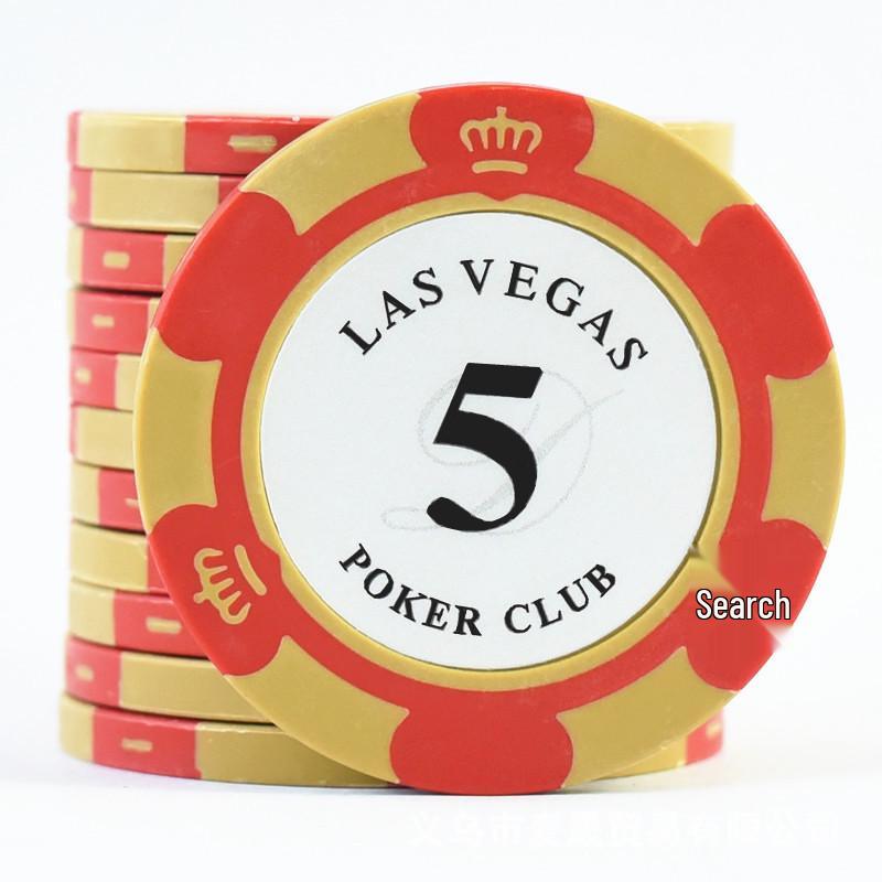 Clay Crown Texas Hold'em Mahjong Chips Set with Iron Inserts, Aluminum Case, Guandan Tablecloth