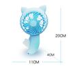 3-Farben Tragbarer Handventilator, Handgedrückter Fächer, Mini-Tragbarer Ventilator, Batteriefrei, Niedlicher Heimventilator, Kühlender Cartoon-Handventilator