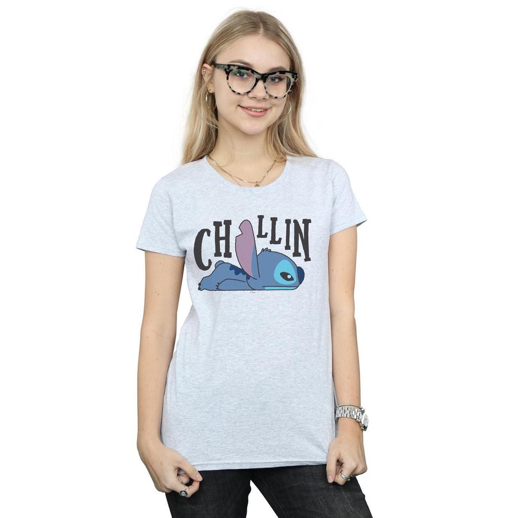 Disney Womens/Ladies Lilo And Stitch Chillin Cotton T-Shirt