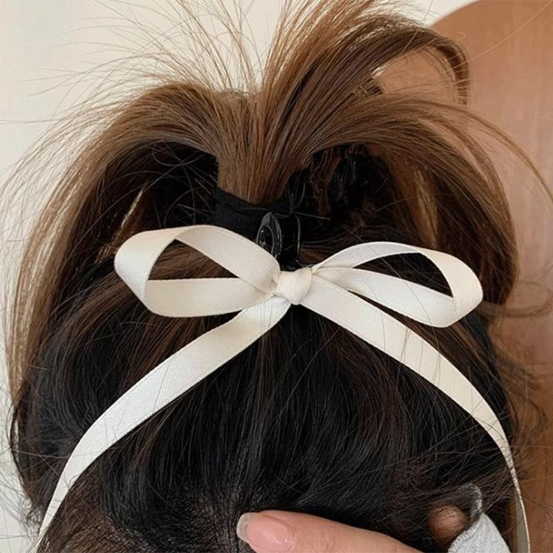 1Pc Laços Trançados Grampos de Cabelo Fitas Doces Rabos de Cavalo Duplos Bonitos Chapéus Menina Festa Moda Acessórios de Cabelo Laços Garra de Cabelo
