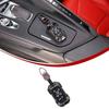 Black Alloy Smart Key Fob Case Shell Cover For Corvette C8 -25