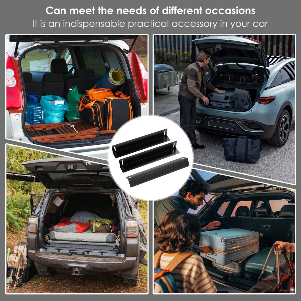 3Pcs Car Trunk Cargo Block Metal Luggage Fixation Trunk Organizer With Fastener Multifunctional Car Back Auto Trunk Fixed Tool