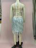 2025 Halter Tassel Backless Hip-Hugging A-Line High-Waisted Short Dress
