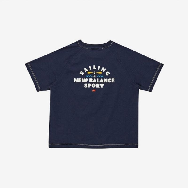 New Balance Kids Beach Loose FiT T shirT Nk9ee2601u 59 shorT Sleeve Tee