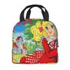 Candy Candy Thermal Insulated Lunch Bags Women Animated Anime Movies Portable Lunch Container School Travel Storage Food Box