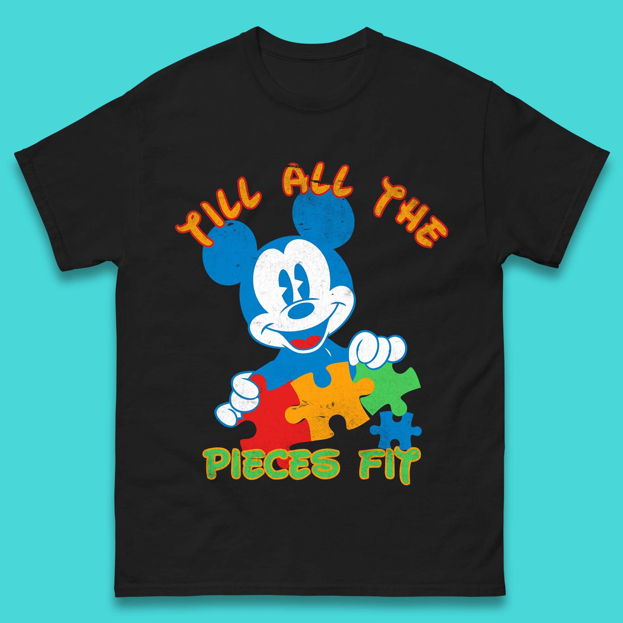 Autism Mickey Mouse Mens T-Shirt Womens Tops Tees S