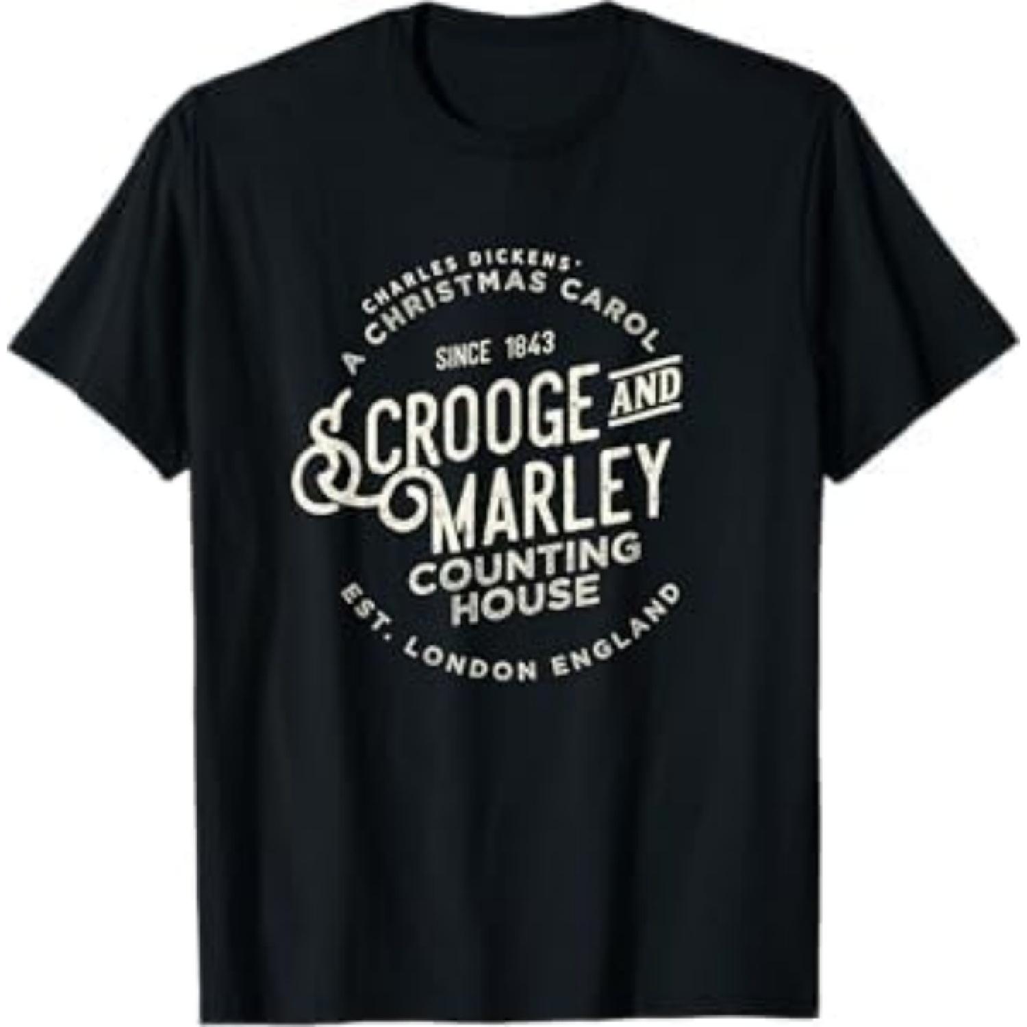 Christmas Carol, Scrooge & Marley, Holiday Design, Tradition T-Shirt TDS Mens Womens Tank Top Sweatshirt Hoodie Black XXXXXL разноцветный