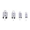 Jewelry Clamps Stainless Steel Rope Clip Crimp Beads Ends Caps Fastener Craft Supplies For Necklace Bracelet Making