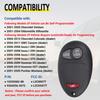 Key Fob Keyless Entry Remote Compatible with Chevy Colorado Venture, GMC Canyon, Pontiac Montana, Isuzu i-280 i-290 i-350 i-370, Hummer H3 H3T,