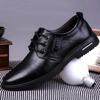 Leather shoes men's soft cowhide spring and summer breathable soft sole business men's trend