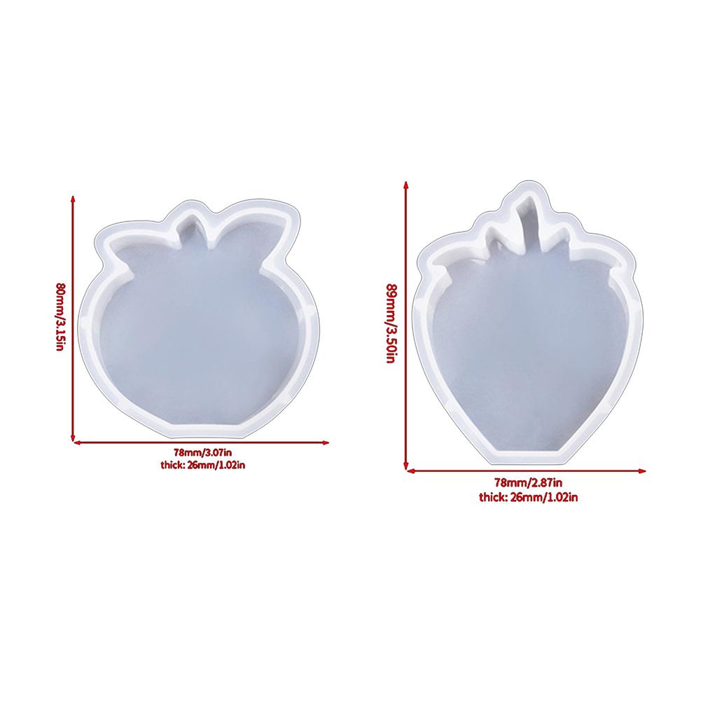 Silikonové formy Ovocné formy na svíčky Ručně vyráběné DIY Mýdlové formy na pečení Hruška Jahoda Formy na odlévání pryskyřice pro výrobu svíček